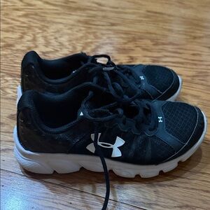 Under Armour Kids Black and White Sneakers